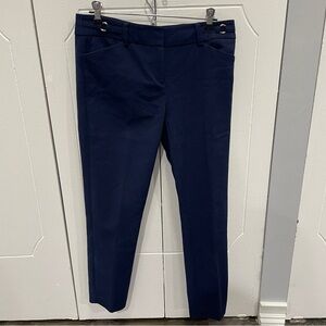 New York & Company Navy Blue Cropped Dress Pants